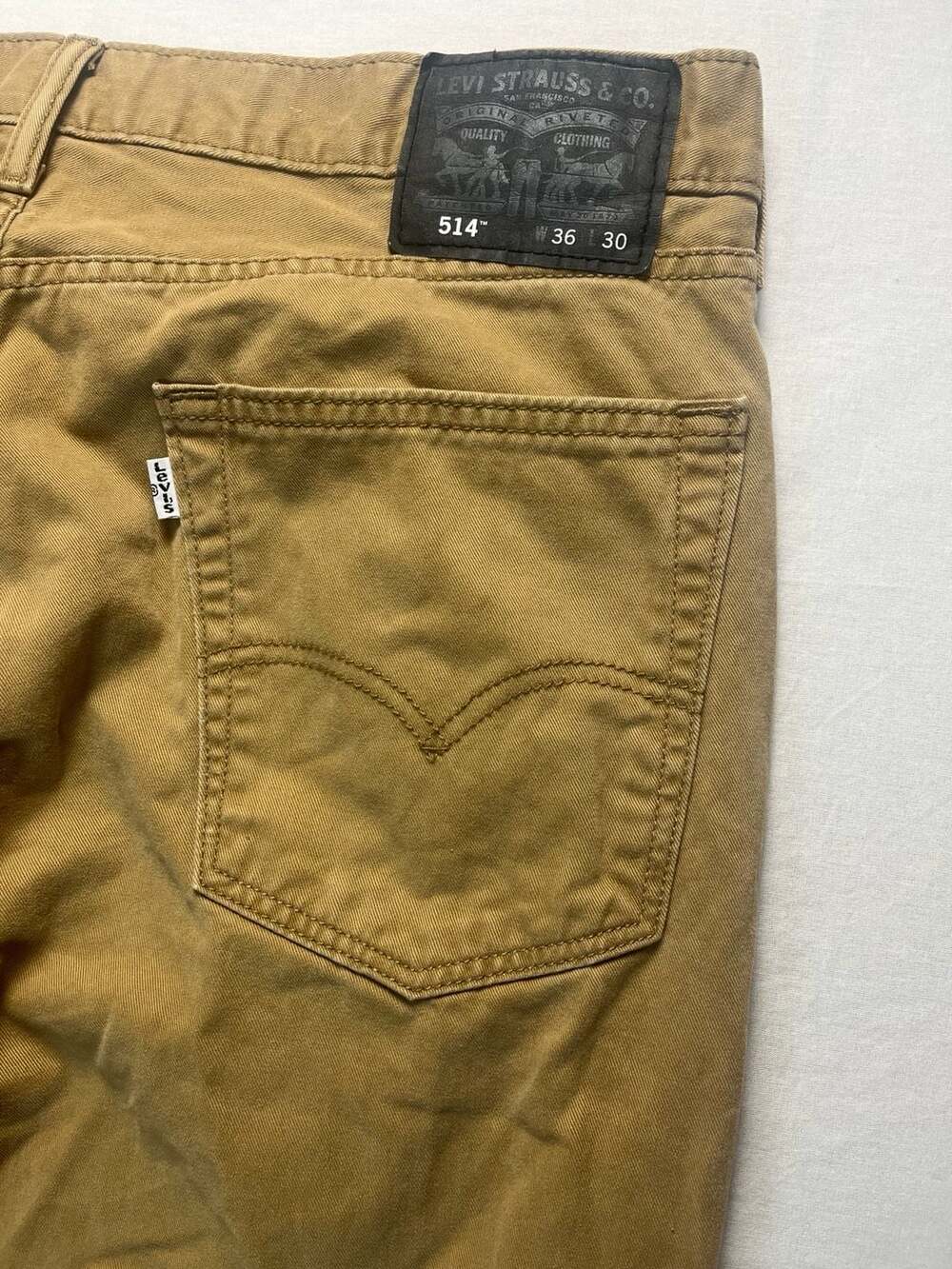 Levi's 514 Straight Fit Khaki Twill Pants 36x30